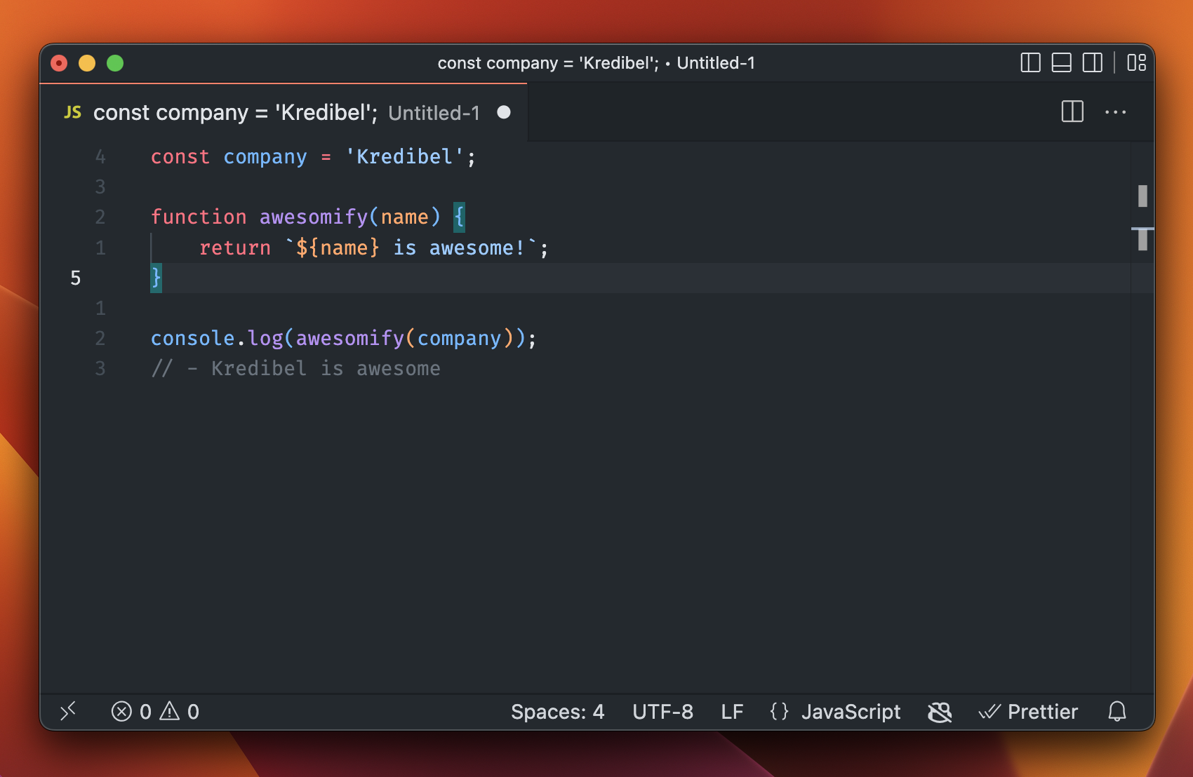 Pratinjau Editor Teks Visual Studio Code